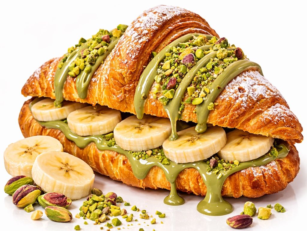 Antep Fıstıklı Muzlu Kruvasan