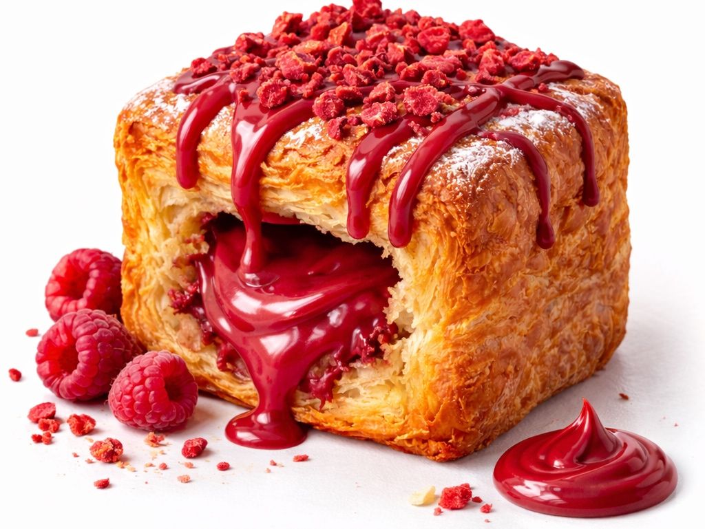Frambuazlı Küp Kruvasan (120 gr.)